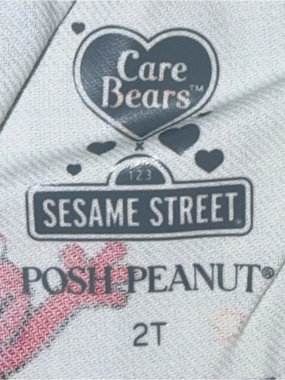 Posh Peanut X Care Bears X Sesame St Unisex Elmo Pajama set 2T w/dust bag NWT